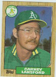 1987 Topps Baseball Cards      678     Carney Lansford
